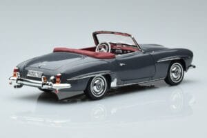 Mercedes 190 SL W121 Roadster Gris Norev 1:18 183402 Métal — image 3 sur 8