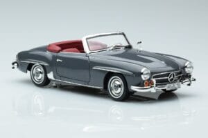 Mercedes 190 SL W121 Roadster Gris Norev 1:18 183402 Métal — image 5 sur 8