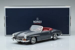 Mercedes 190 SL W121 Roadster Gris Norev 1:18 183402 Métal — image 8 sur 8