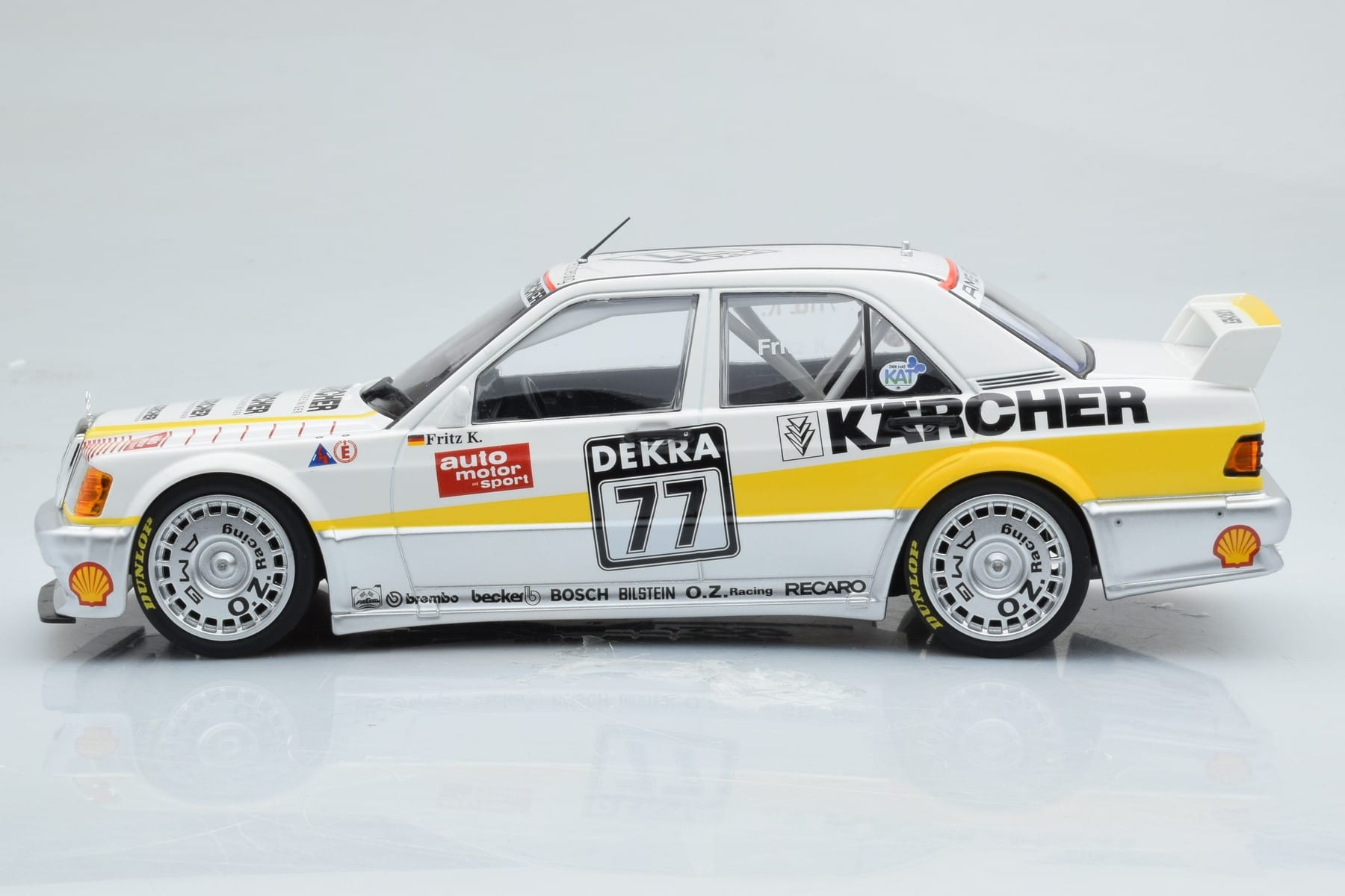 Mercedes 190E 2.5-16 W201 EVO 1 Karcher #77 F. Kreutzpointer Team AMG-Mercedes DTM 1990 Minichamps 1:18 155903677 Métal — image 3 sur 6