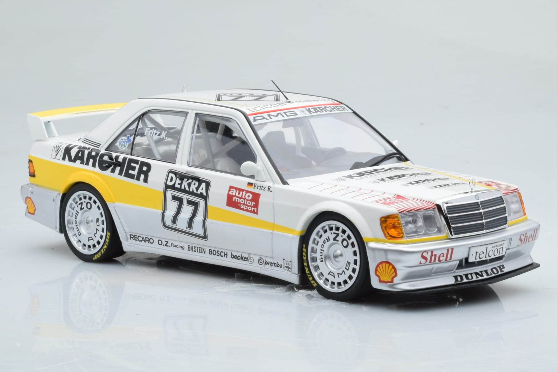 Mercedes 190E 2.5-16 W201 EVO 1 Karcher #77 F. Kreutzpointer Team AMG-Mercedes DTM 1990 Minichamps 1:18 155903677 Métal — image 4 sur 6