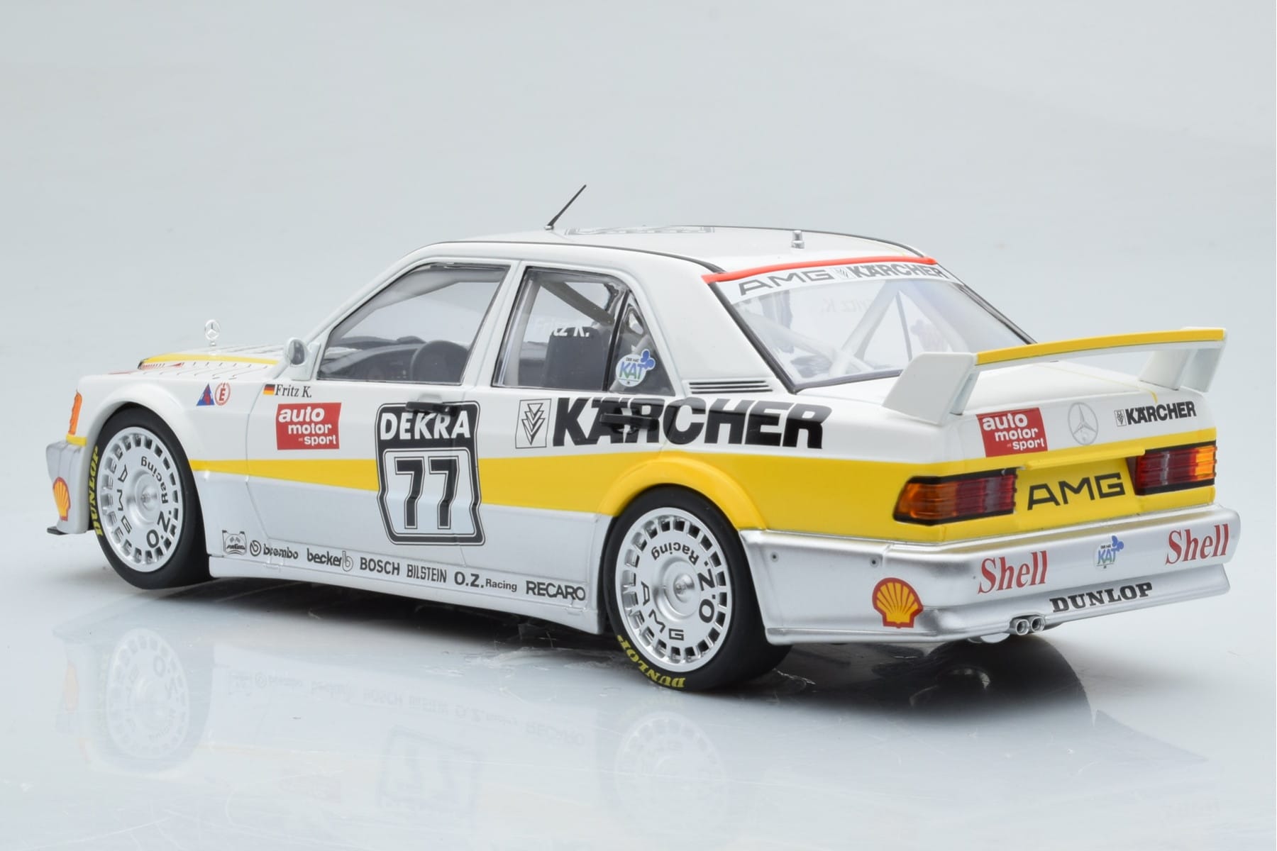 Mercedes 190E 2.5-16 W201 EVO 1 Karcher #77 F. Kreutzpointer Team AMG-Mercedes DTM 1990 Minichamps 1:18 155903677 Métal — image 5 sur 6
