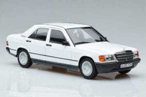 Mercedes 190 E W201 Blanc Norev 1:18 183820 Métal — image 5 sur 7