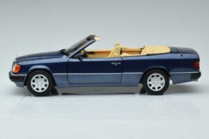 Mercedes 300 CE-24 A124 Cabriolet Nautical Bleu Édition Limitée Norev 1:18 183879 Métal — image 4 sur 7