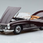 Mercedes 300 SL W198 Roadster Rouge Norev 1:18 - image 2 of 8