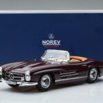 Mercedes 300 SL W198 Roadster Rouge Norev 1:18 - image 8 of 8