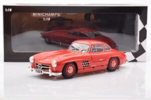 Mercedes 300 SL W198 Gullwing Rouge Minichamps 1:18 110037211 Métal — image 8 sur 8