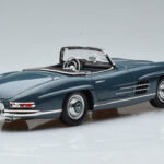 Mercedes 300 SL W198 Roadster Bleu Norev 1:18 - image 3 of 9