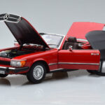 Mercedes 450 SL R107 Version US Rouge Norev 1:18 - image 2 of 8