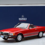 Mercedes 450 SL R107 Version US Rouge Norev 1:18 - image 8 of 8