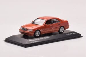 Mercedes C-Class W202 C240 Orange Métallisé Minichamps 1:43 430037000 Métal — image 2 sur 4