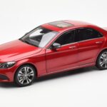 Mercedes C-Class W205 Rouge Métallique Asia Exclusive Norev 1:18
