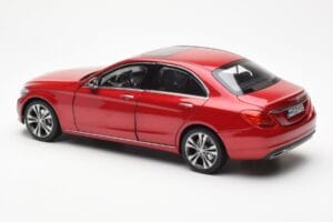 Mercedes C-Class W205 Rouge Métallique Asia Exclusive Norev 1:18 183835 Métal — image 7 sur 8