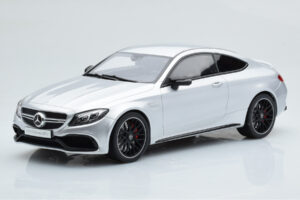 Mercedes C63S AMG C205 Coupé Argent GT Spirit 1:18