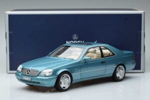 Mercedes CL600 C140 Bleu Métallisé Norev 1:18 183448 Métal — image 7 sur 7