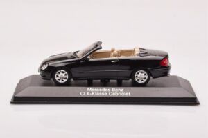Mercedes CLK A209 Cabriolet Obsidian Noir Métallique Minichamps 1:43