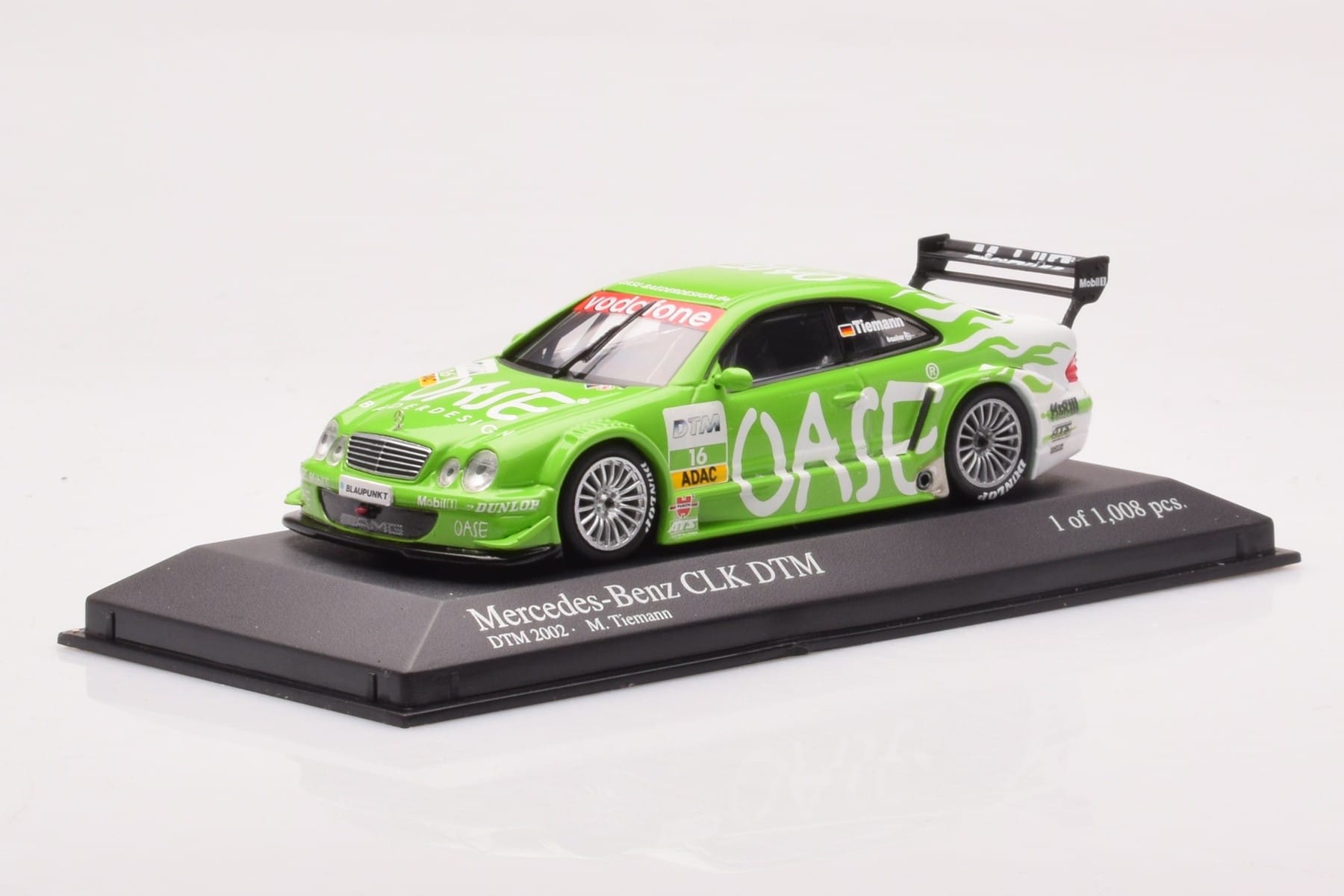 Mercedes CLK DTM Team OASE AMG #16 M. Tiemann DTM 2001 Minichamps 1:43 400023116 Métal — image 2 sur 4