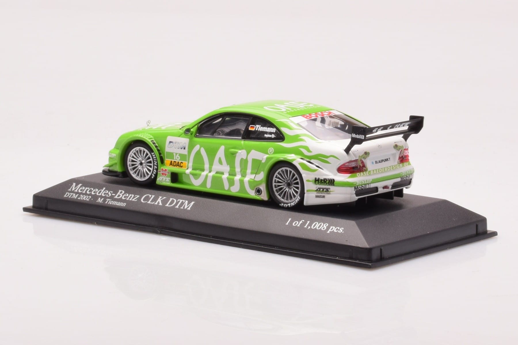 Mercedes CLK DTM Team OASE AMG #16 M. Tiemann DTM 2001 Minichamps 1:43 400023116 Métal — image 3 sur 4