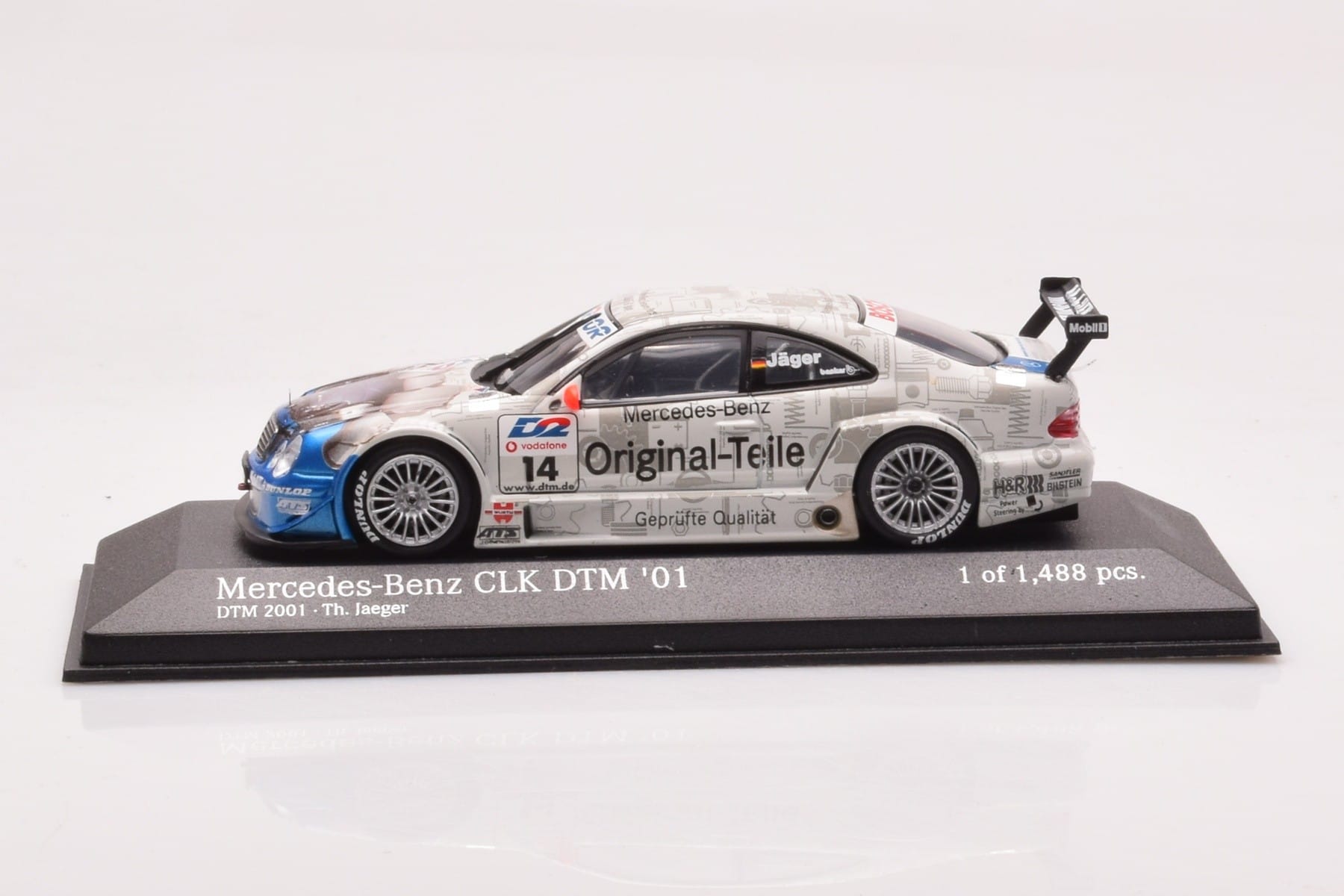 Mercedes CLK DTM Team Persson #14 Jaeger DTM 2001 Minichamps 1:43 400013714 Métal