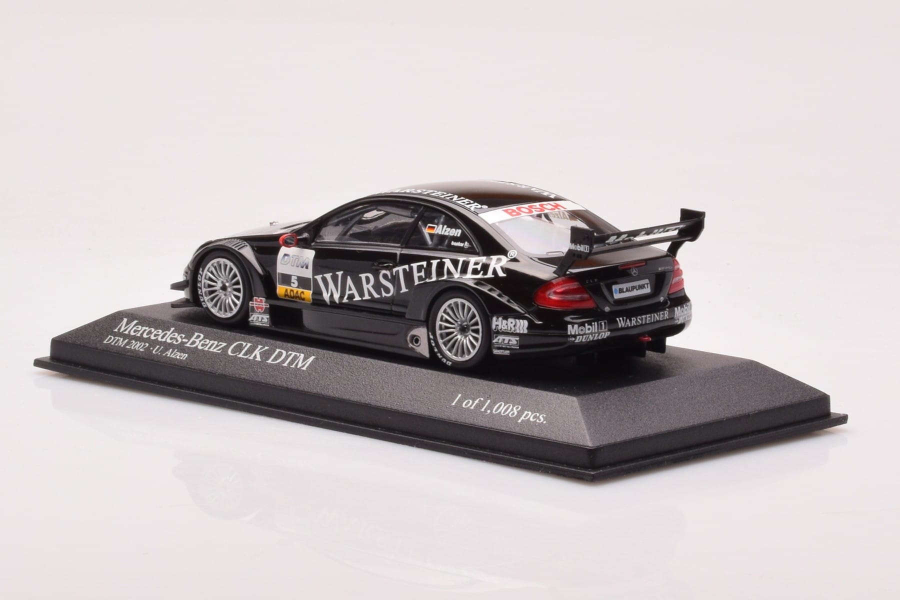 Mercedes CLK DTM Team Warsteiner AMG #5 U. Alzen DTM 2002 Minichamps 1:43 400023025 Métal — image 3 sur 4