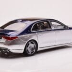 Mercedes Maybach S680 W223 Nautical Bleu Cirrus Argent Almost Real 1:18 820125 - image 3 of 8