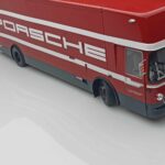 Mercedes O317 Porsche Transporter Rouge CMR 1:18 - image 9 of 12
