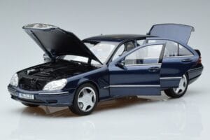 Mercedes S55 AMG W220 Bleu Norev 1:18 183817 Métal — image 2 sur 7
