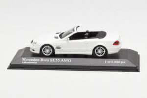 Mercedes SL 55 AMG R230 Blanc Minichamps 1:43 400036170