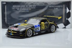 Mercedes SLS AMG GT3 Rowe Racing #125 Zehe / Bullitt / Renger / Hartung ADAC 24 Hours of Nurburgring 2013 Minichamps 1:18 151 — image 6 sur 6