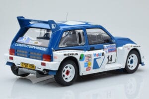 MG Metro 6R4 #14 D. Llewellin / P. Short RAC Rally 1986 IXO 1:18 18RMC068C Métal — image 2 sur 6