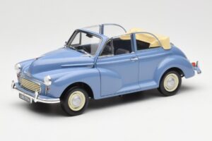 Morris Minor Cabriolet Bleu Minichamps 1:18