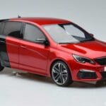 Peugeot 308 T9 GTI Rouge Otto 1:18 OT368 Résine - image 4 of 6