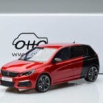 Peugeot 308 T9 GTI Rouge Otto 1:18 OT368 Résine - image 6 of 6