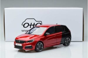 Peugeot 308 T9 GTI Rouge Otto 1:18 OT368 Résine — image 6 sur 6