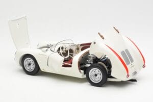 Porsche 550 Spyder Édition 70 Ans Blanc Schuco 1:18 450033300 Métal — image 5 sur 8