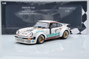 Porsche 911 934 Vaillant #6 B. Wollek Norisring EGT 1976 Minichamps 1:18 155766496 Métal — image 6 sur 6