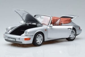 Porsche 911 964 Carrera 2 Cabriolet Argent Norev 1:18 187330 Métal — image 2 sur 7