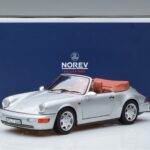 Porsche 911 964 Carrera 2 Cabriolet Argent Norev 1:18 187330 Métal - image 7 of 7