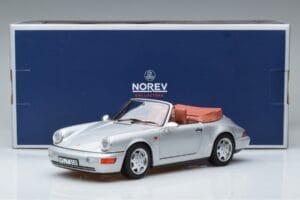 Porsche 911 964 Carrera 2 Cabriolet Argent Norev 1:18 187330 Métal — image 7 sur 7
