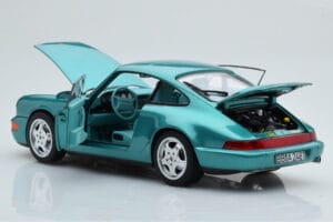 Porsche 911 964 Carrera 2 Wimbledon Vert Norev 1:18 187329 Métal — image 3 sur 8