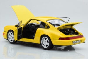 Porsche 911 964 Carrera 2 Jaune Norev 1:18 187328 Métal — image 3 sur 8