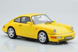 Porsche 911 964 Carrera 2 Jaune Norev 1:18 187328 Métal — image 6 sur 8
