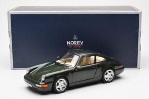 Porsche 911 964 Carrera 4 Vert Métallique Asia Exclusive Norev 1:18 187326 Métal — image 8 sur 8