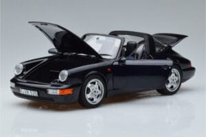 Porsche 911 964 Carrera 4 Targa Bleu Norev 1:18 187340 Métal — image 2 sur 8