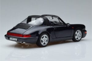 Porsche 911 964 Carrera 4 Targa Bleu Norev 1:18 187340 Métal — image 3 sur 8