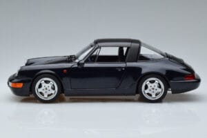 Porsche 911 964 Carrera 4 Targa Bleu Norev 1:18 187340 Métal — image 4 sur 8
