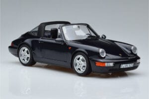 Porsche 911 964 Carrera 4 Targa Bleu Norev 1:18 187340 Métal — image 6 sur 8