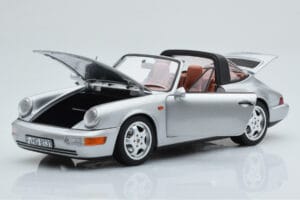 Porsche 911 964 Carrera 4 Targa Polar Argent Norev 1:18 187342 Métal — image 2 sur 9