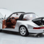 Porsche 911 964 Carrera 4 Targa Polar Argent Norev 1:18 - image 3 of 9