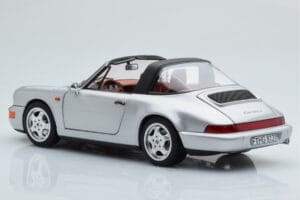 Porsche 911 964 Carrera 4 Targa Polar Argent Norev 1:18 187342 Métal — image 8 sur 9